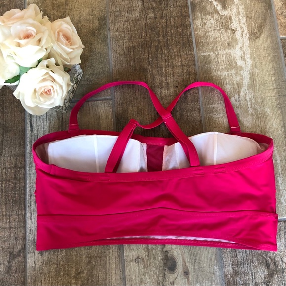 ✨SOLD✨Torrid Hot Pink Bikini Top Sz 2 - Picture 2 of 6